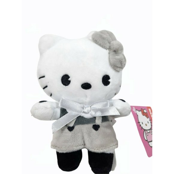 hello kitty black and white plush